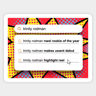 trinity rodman search Sticker